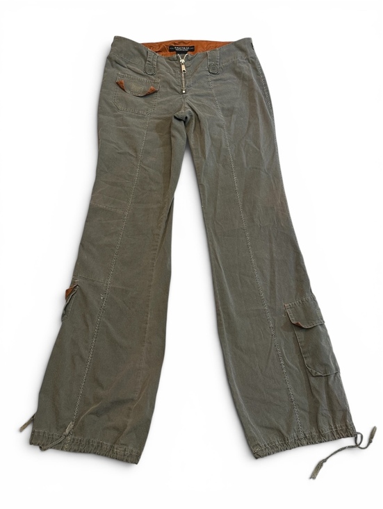 Rampage Pants - Rampage Y2K Gray Cargo Pants Size 3 Low Rise Wide Leg Utility